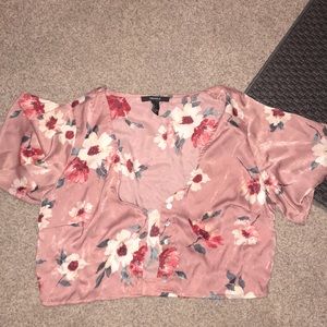 Floral crop top